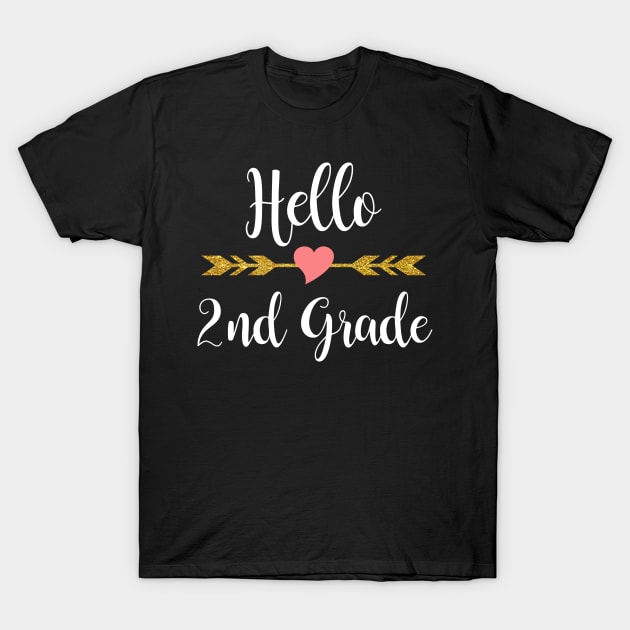 Hello 2nd Grade Back To School T-Shirt by Elliottda